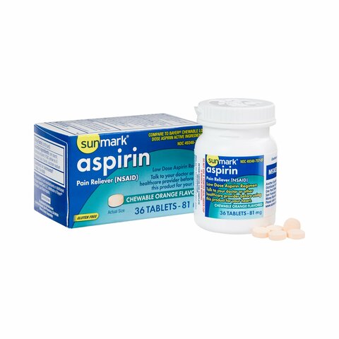 Childrens Pain Relief Aspirin 81 mg Strength Tablet