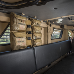 Chinook Medical Gear Medical Panel Insert kit and bag hanging in police armoured vehicle