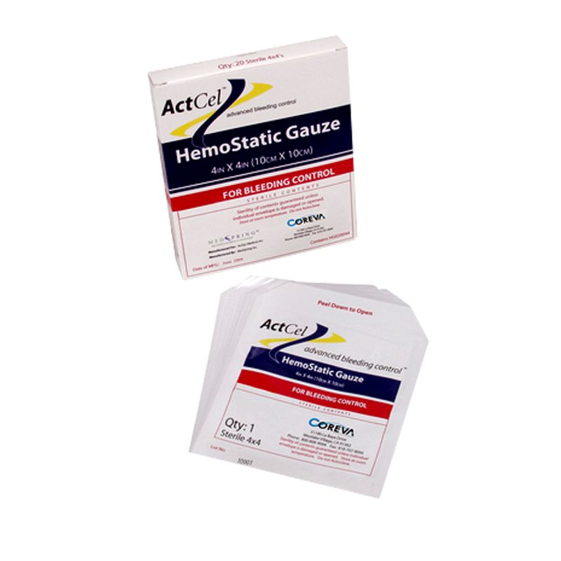 Coreva Health Sciences ActCel Hemostatic Gauze - 4x4
