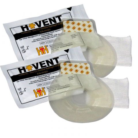 safeguard H*VENT Vented Chest Seal, Two-Pack