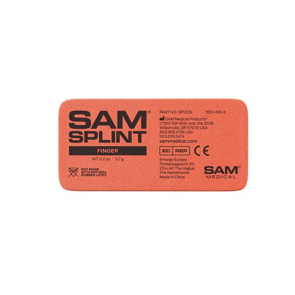 SAM Medical SAM Finger Splint, Orange/Blue (12 Pack)