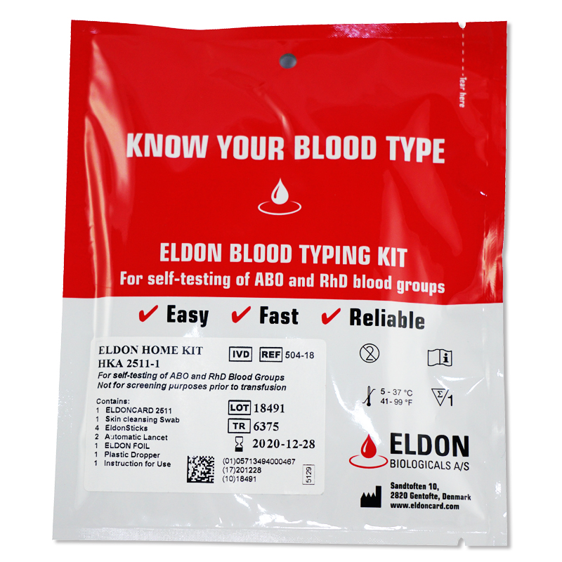 Simulated ABO/Rh Blood Typing Kit