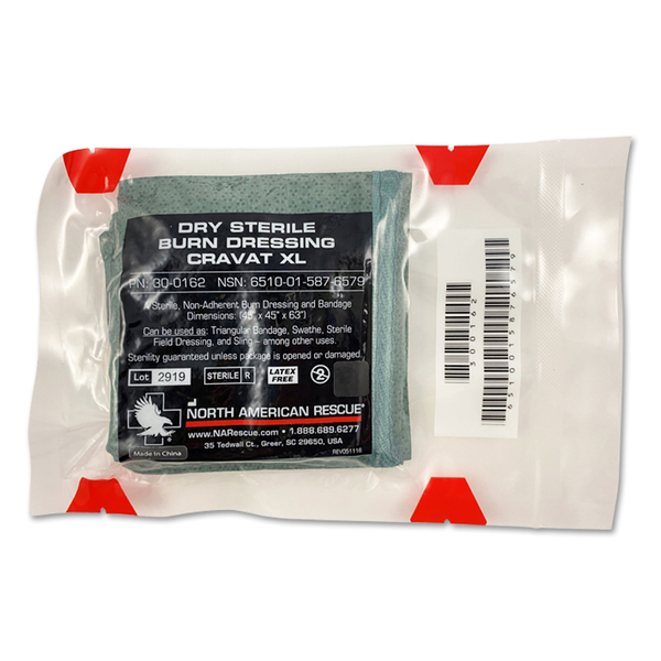 north american rescue Dry Sterile Burn Dressing Cravat XL