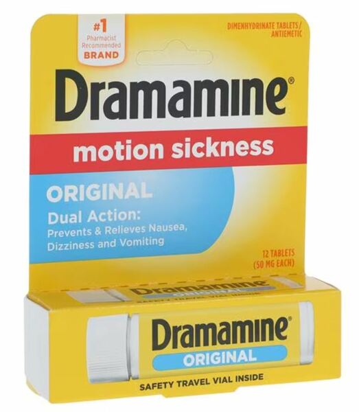 Dramamine Tablets 50mg 12/Box